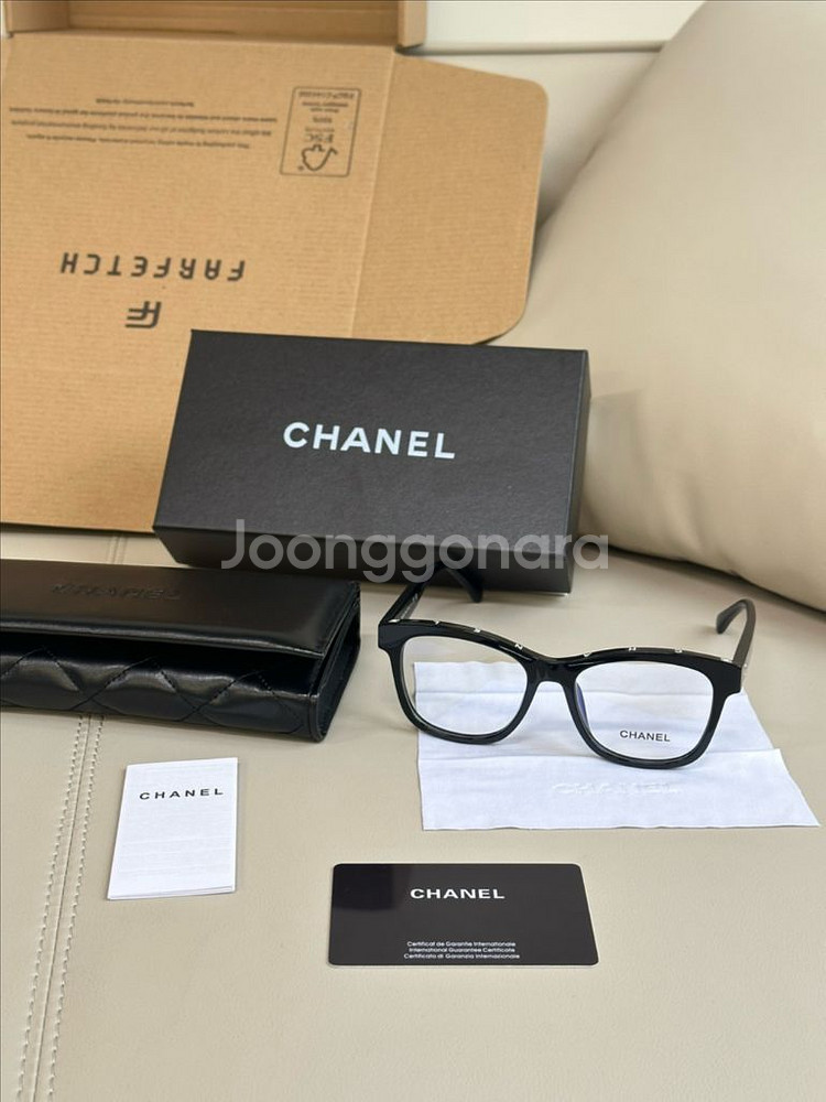 <새상품> 샤넬 사이드 로고 안경테--2