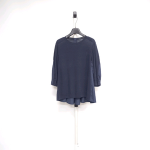 마인 MINE 춘하추 사그락 레이온 니트 블라우스 44