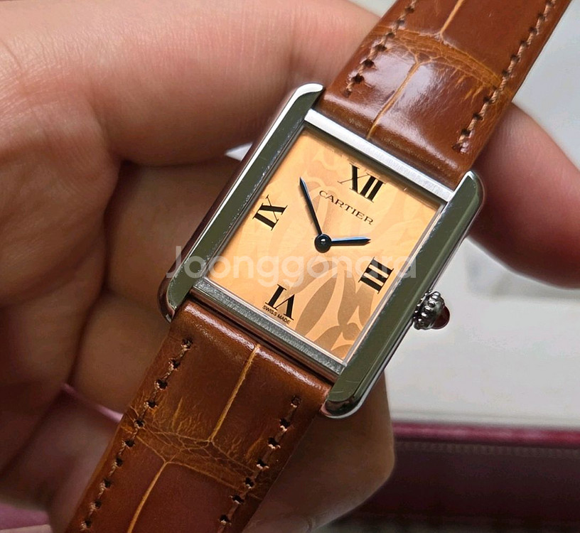 레어] 까르띠에 탱크 솔로 Ref.2716 쿼츠 오렌지--2