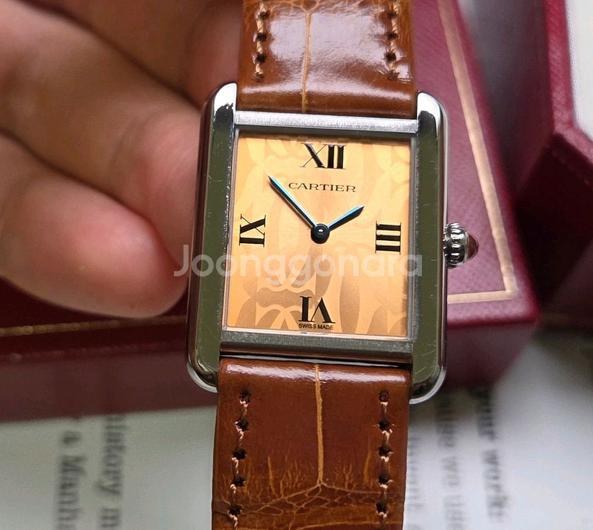 레어] 까르띠에 탱크 솔로 Ref.2716 쿼츠 오렌지--6