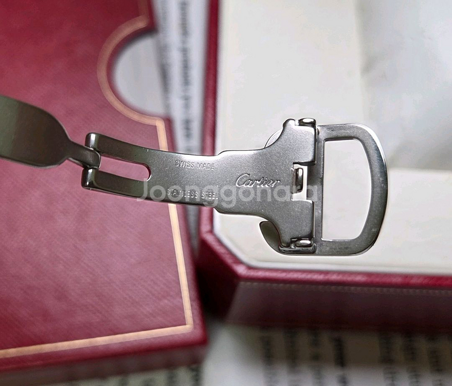 레어] 까르띠에 탱크 솔로 Ref.2716 쿼츠 오렌지--7