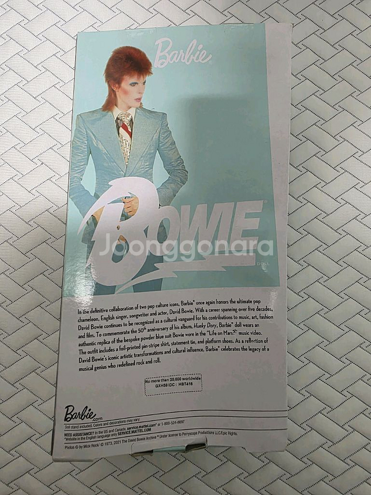 새상품 바비 데이비드 보위 인형--1