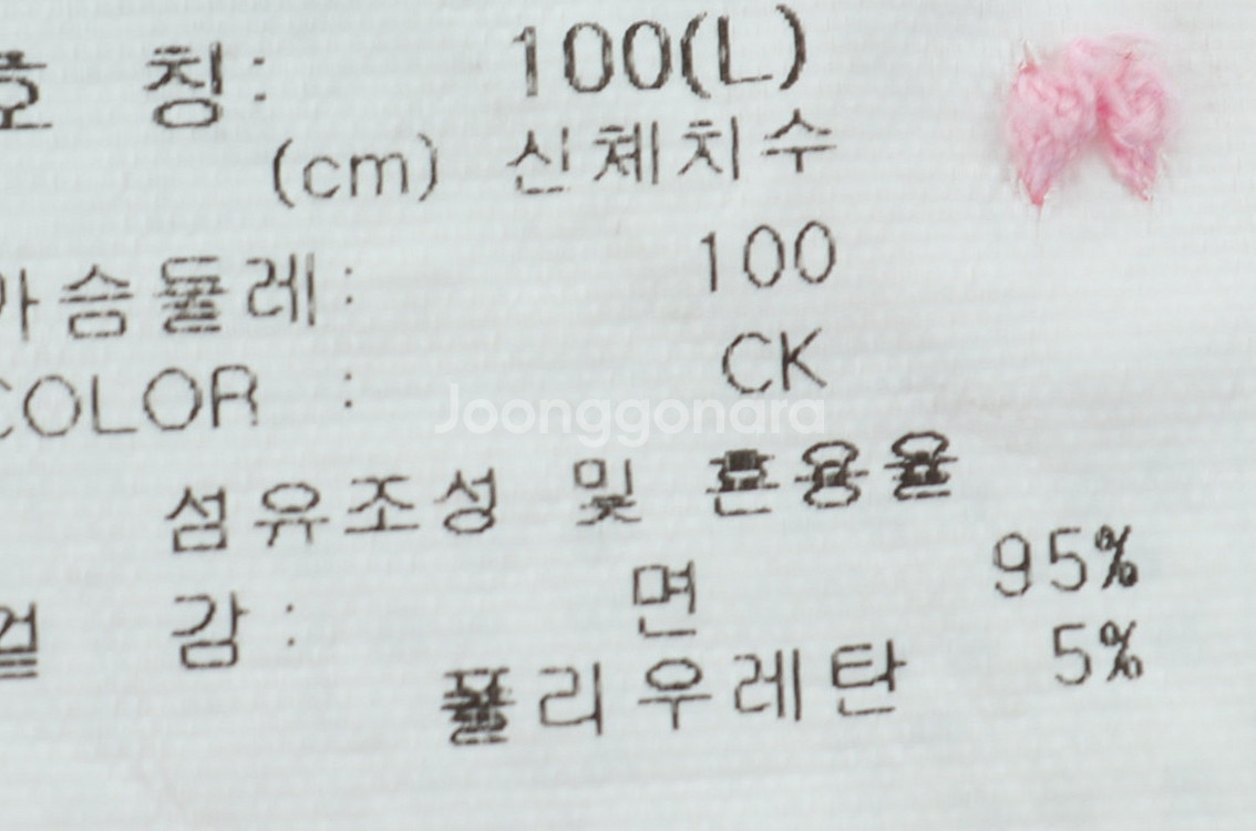 (L) 컨버스 반팔 카라 티셔츠 핑크 올드스쿨 무지--5