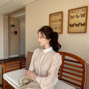 라벨르블랑 리아 비즈 블라우스