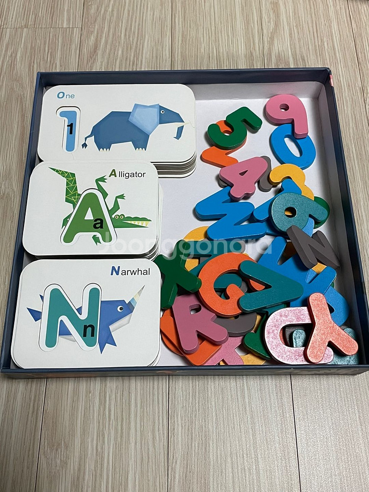 쏠앤쌤 알파벳, 숫자 짝맞추기 카드+자석스티커--0