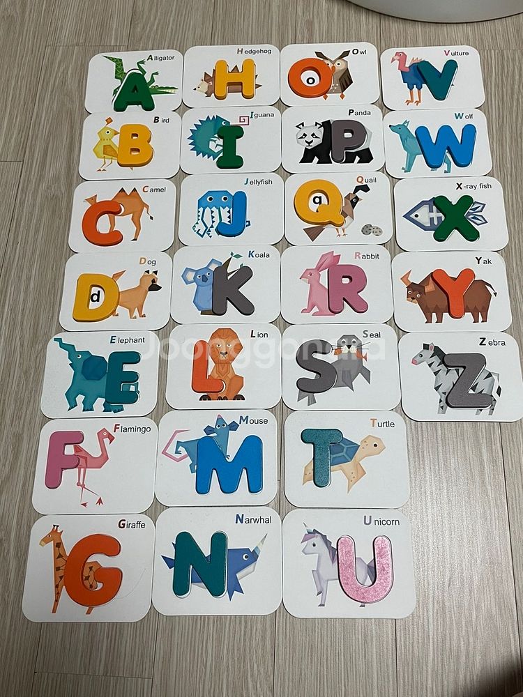 쏠앤쌤 알파벳, 숫자 짝맞추기 카드+자석스티커--2