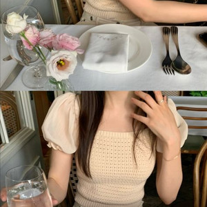 새상품) 베르니마켓 쉘리쉬폰니트 피치