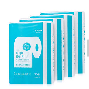 애터미 화장지 4D(35M x 15롤) x 4팩