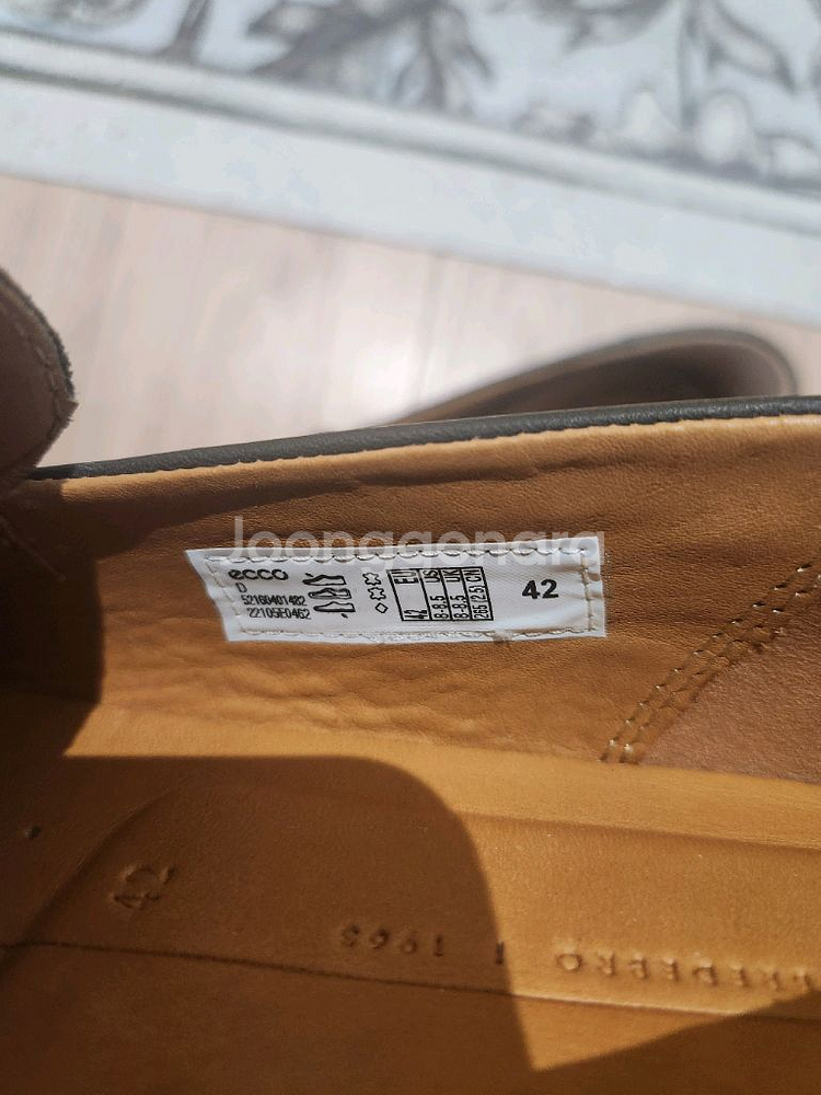 에코 남성 로퍼 42 사이즈--6