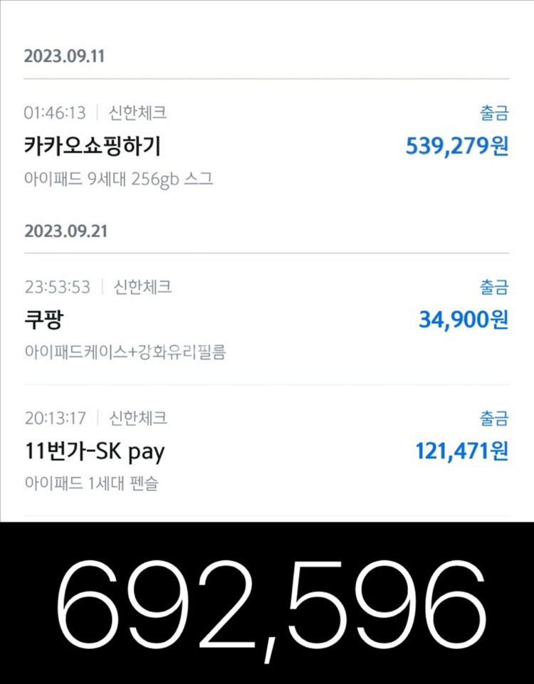 아이패드 9세대256GB+펜슬+강화유리+케이스(최상급)--4