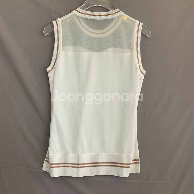 90 마크앤로나 골프 여성 코드 시스루 니트 베스트--2