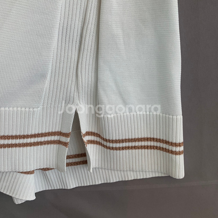 90 마크앤로나 골프 여성 코드 시스루 니트 베스트--5