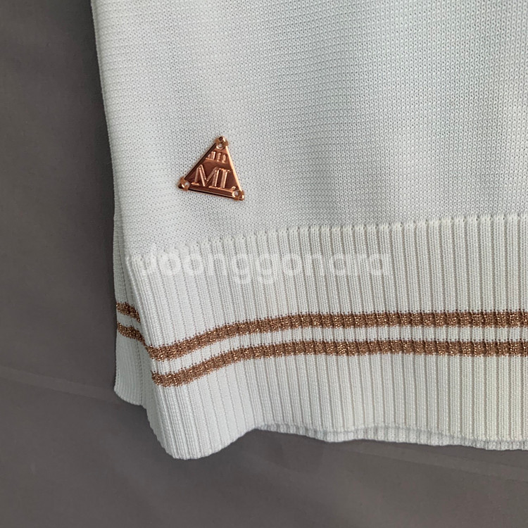 90 마크앤로나 골프 여성 코드 시스루 니트 베스트--4