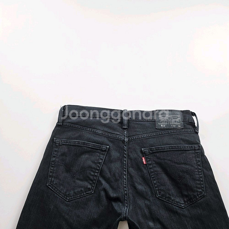 리바이스 청바지 스판 흑청 사이즈32 R1362--1
