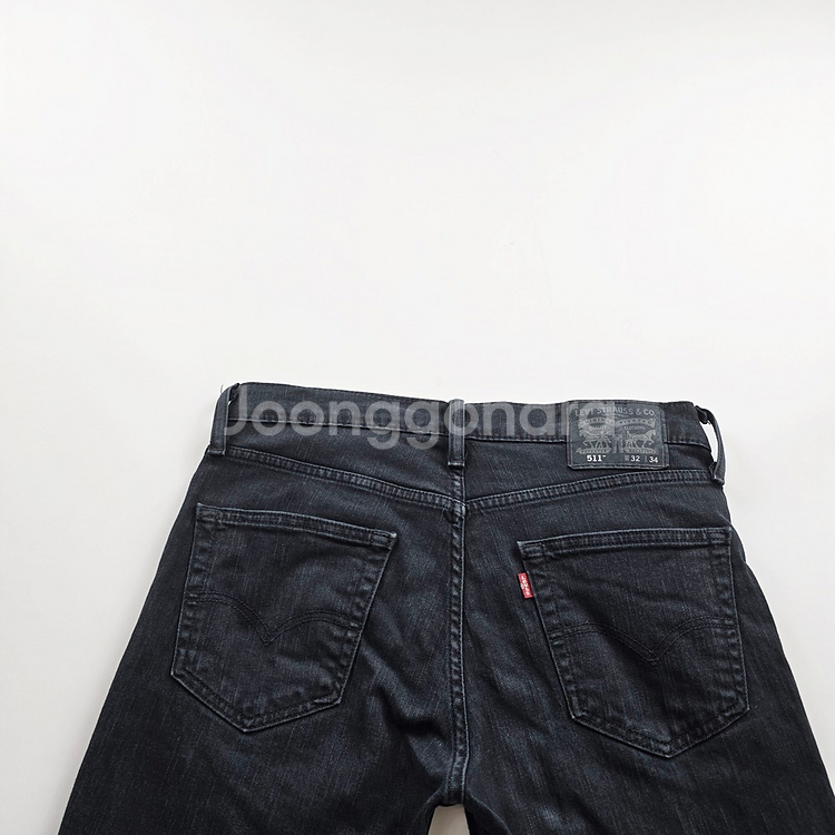 리바이스 청바지 스판 흑청 사이즈32 R1362--1