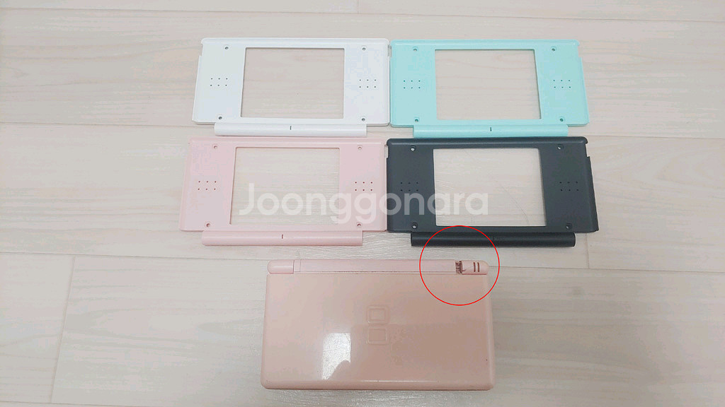 닌텐도 ds lite 경첩 고정 수리--0