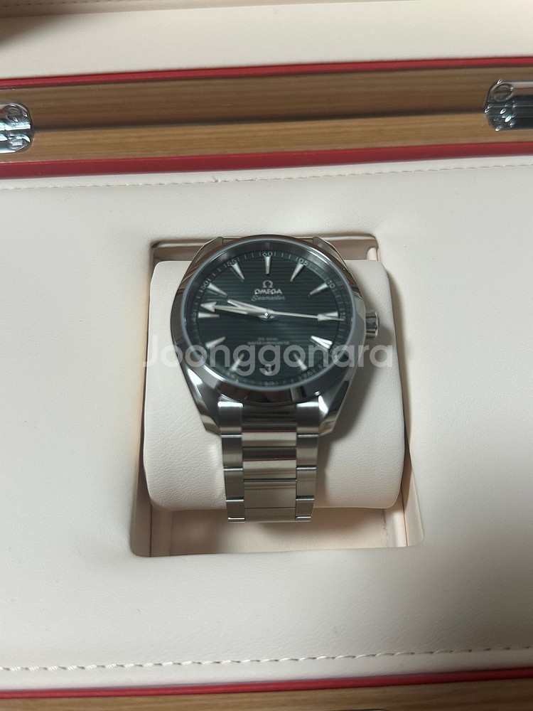(1일 착용) 오메가 씨마스터 아쿠아테라 녹판 41mm--2