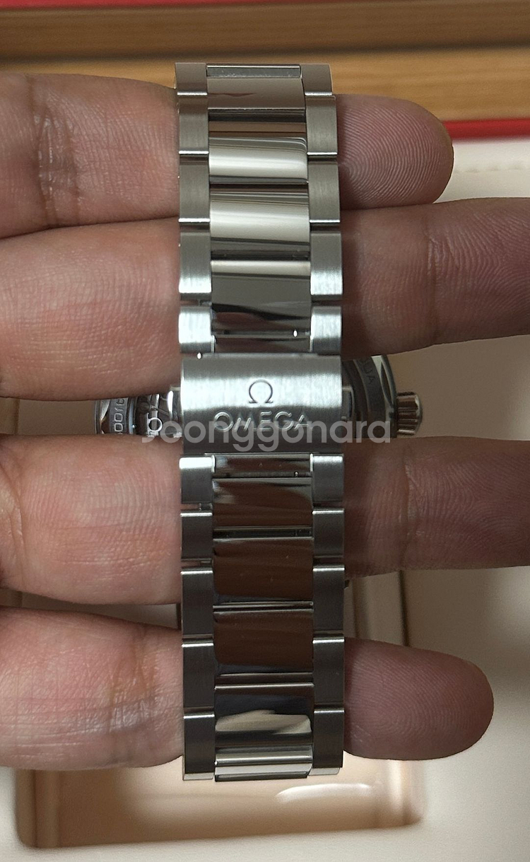 (1일 착용) 오메가 씨마스터 아쿠아테라 녹판 41mm--5
