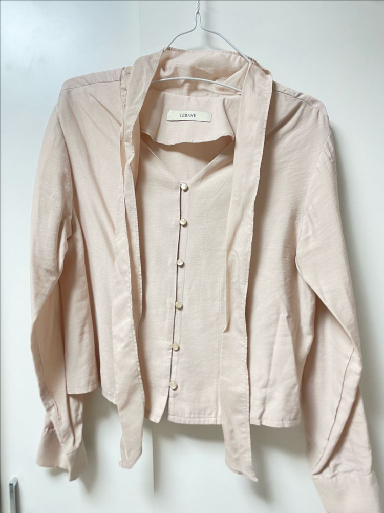 lebane 르베인 블라우스 sia tie blouse--3