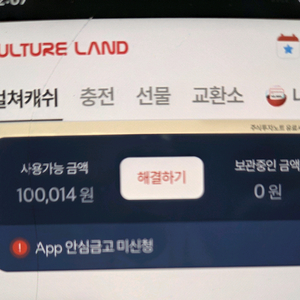 컬쳐캐쉬 판매합니다