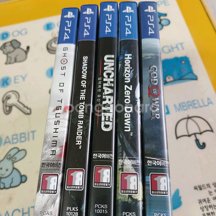 PS4 유명 한글 게임 타이틀 5장 일괄 할인 (택포)--0