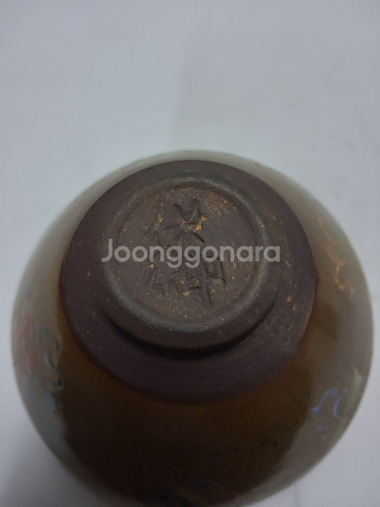 송대 희귀 삼존불 철화 다완 지름12.5cm무게340g--3