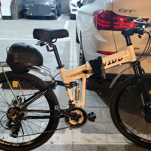 mtb 풀샥 접이식 자전거+정품 안장+브레이크패드,선