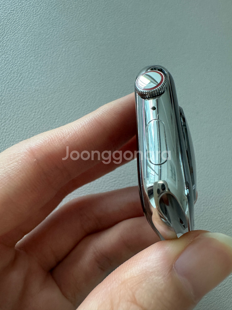 애플워치8 45 스텐레이스 실버 밀레니즈루프 A급--4