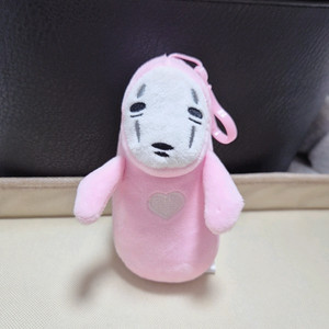 핑크 가오나시 인형 키링