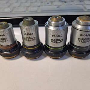 OLYMPUS TOKYO 옜날 현미경용 대물렌즈 세트