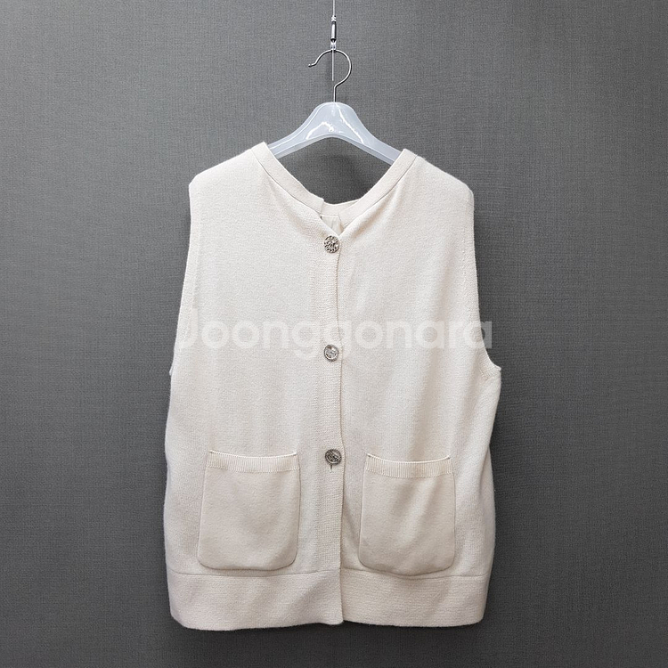 한섬 마인 MINE 2021 양면 퀼팅 니트 베스트 S--4