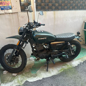 부품용 스코모토 스크램블러 125cc 오토바이