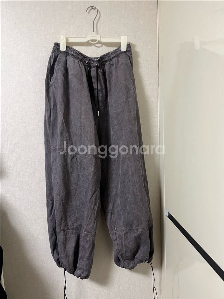 새상품) 피그먼트 회색 벌룬 조거 팬츠--3