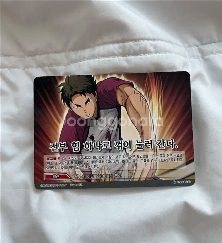 하이큐 바보카 우시지마 카드 (한국판)--0