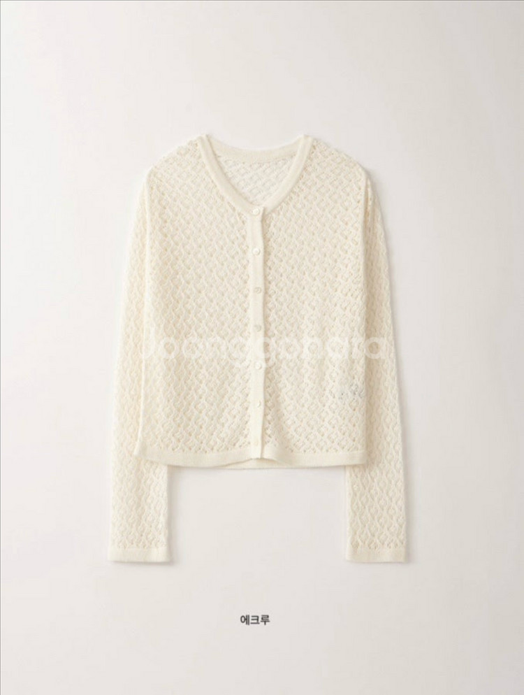 시에 프레 포인텔 니트 가디건 에크루--0