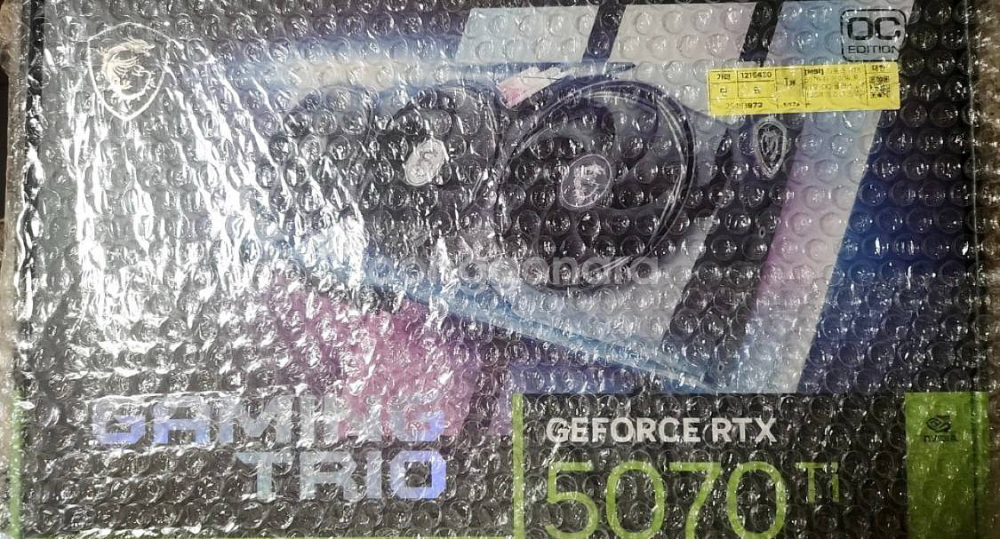지포스 RTX 5070ti 게이밍트리오 미개봉--0