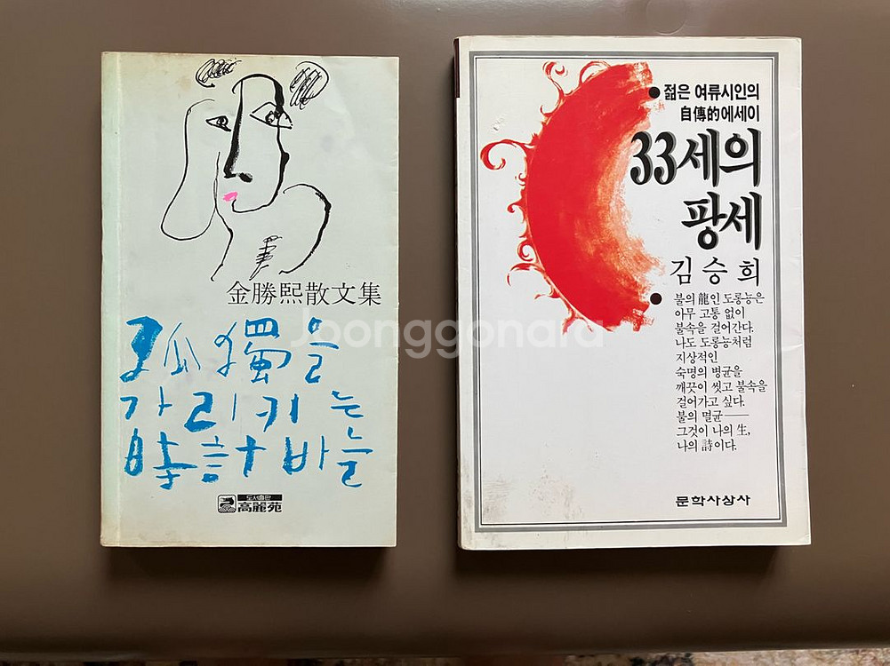 김승희 시인의 산문집 2권 일괄--0