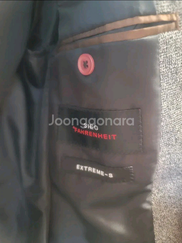 지이크 파렌하이트 정장셋업 헤링본그레이--2