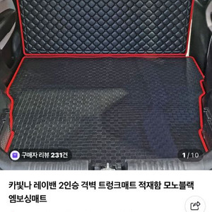 레이 밴 전용 트렁크매트 및 트렁크평탄화 키트