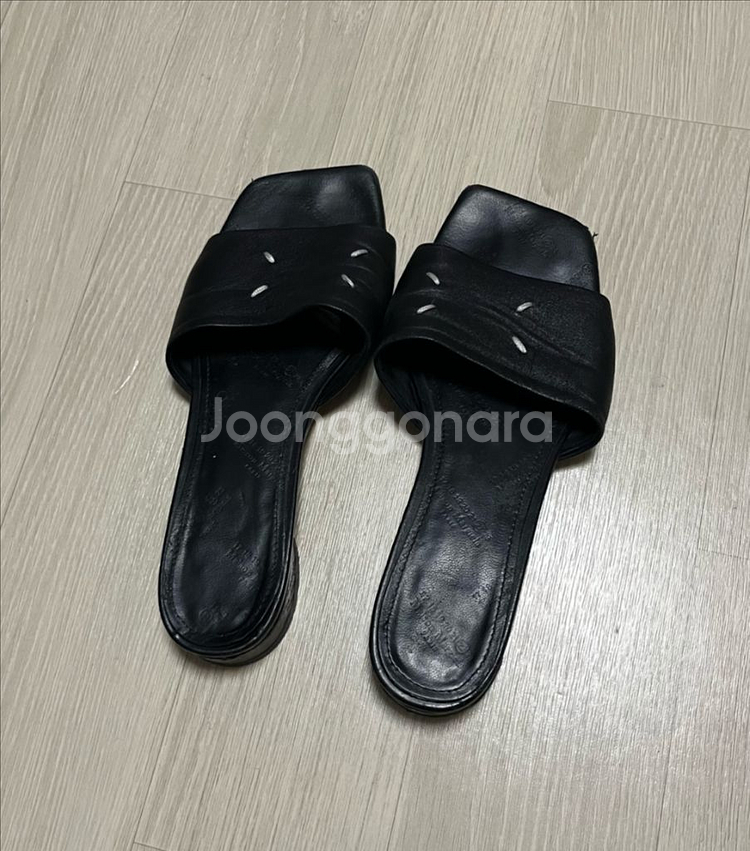 메종 마르지엘라 스티치 스퀘어 샌들 슬리퍼--1