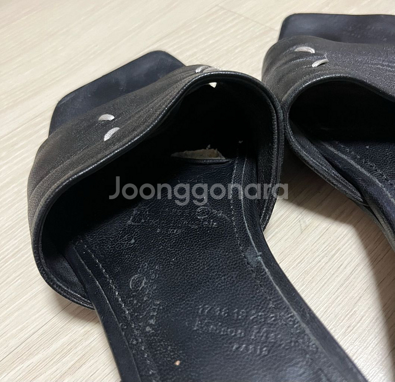 메종 마르지엘라 스티치 스퀘어 샌들 슬리퍼--4