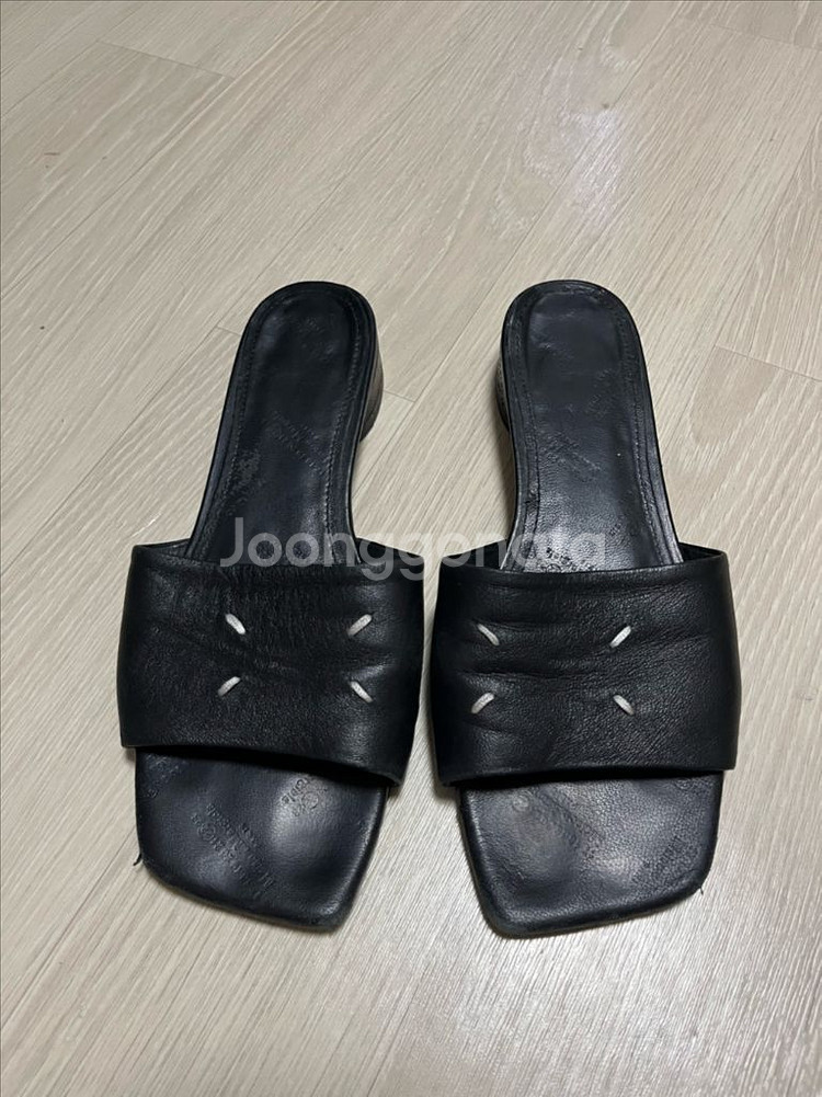 메종 마르지엘라 스티치 스퀘어 샌들 슬리퍼--2