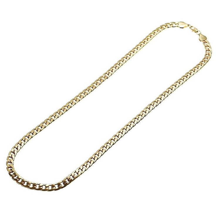 새 18K GF 7mm X 50cm 골드 스테인레스 스틸 이미지