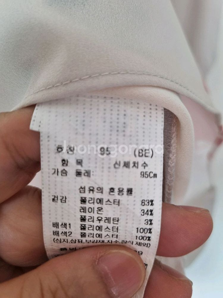 소매7부 라운드넥 블라우스 66--2