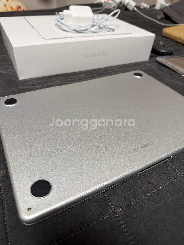 맥북에어 m2 13인치 램24GB 용량512gb 실버--7