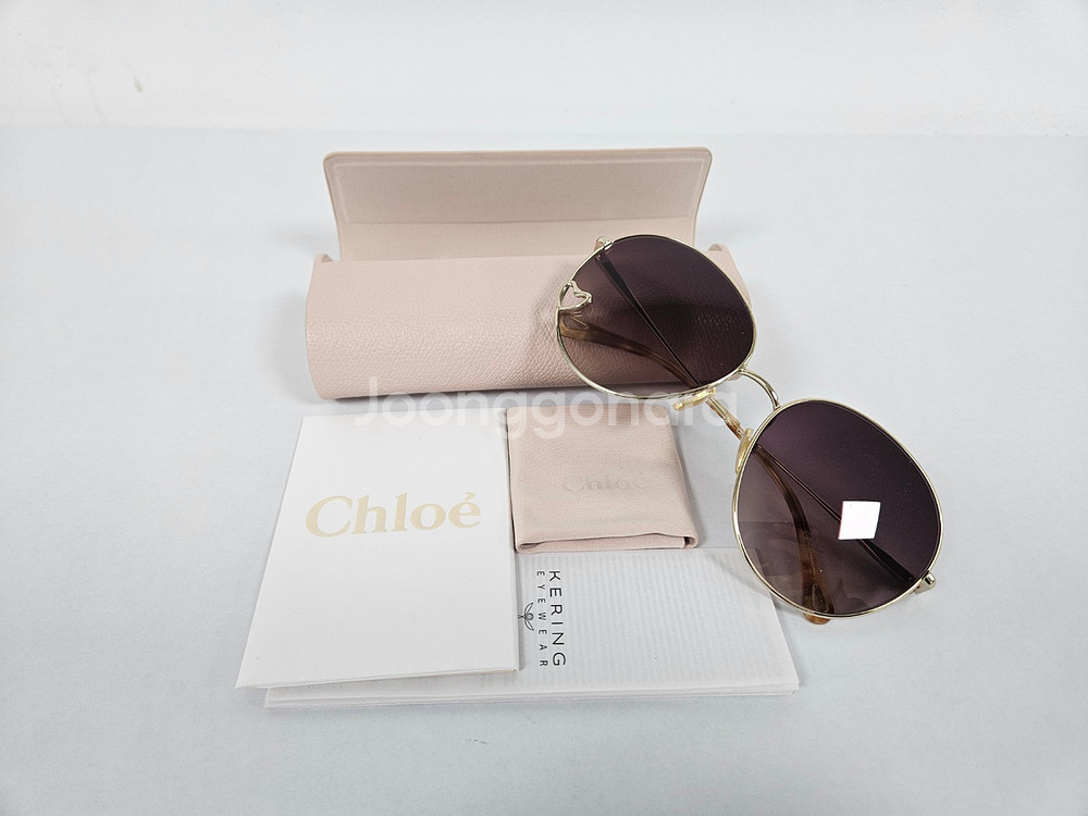 [새상품/정품]끌로에 명품 라운드 메탈 선글라스--0