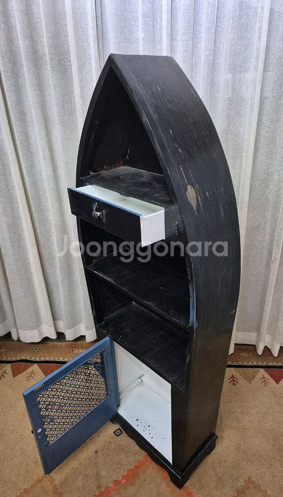 USA 빈티지 인테리어 보트 디자인 벽선반장--2