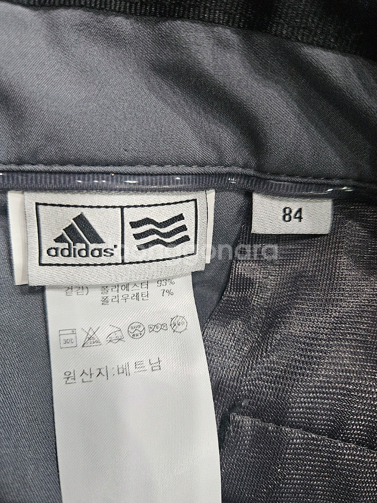 아디다스 그레이 남성 슬림핏 32~33 골프바지--2