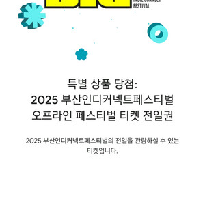 2025 부산인디커넥트페스티벌 전일권