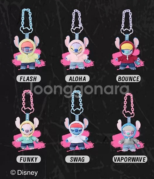 GENZ STREET STITCH 스티치 피규어 키링--1